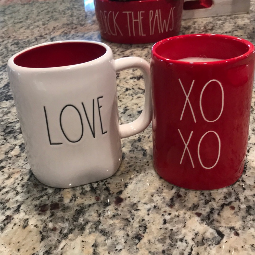 Rae Dunn Valentines candle & mug